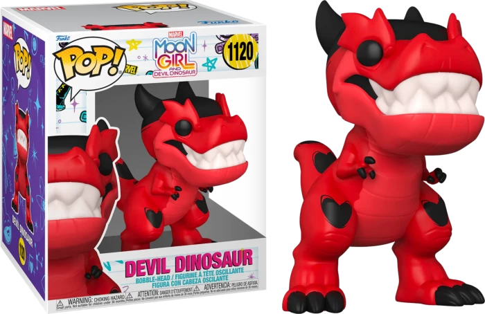 Funko Pop! Moon Girl And Devil Dinosaur (2023) - Devil Dinosaur 6" Super Sized #1120 3 Funko Pop! Moon Girl And Devil Dinosaur (2023) - Devil Dinosaur 6" Super Sized #1120