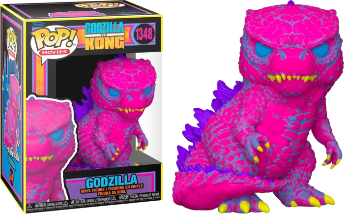 Funko Pop! Godzilla Vs. Kong (2021) - Godzilla Blacklight #1348 3 Funko Pop! Godzilla Vs. Kong (2021) - Godzilla Blacklight #1348