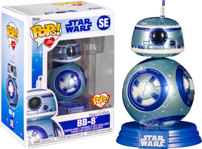 Funko Pop! Pops With Purpose - Spider-Man, Cheshire Cat, Sulley, Minnie Mouse & BB-8 Make A Wish Blue Metallic - Bundle (Set Of 5) 7 Funko Pop! Pops With Purpose - Spider-Man, Cheshire Cat, Sulley, Minnie Mouse & BB-8 Make A Wish Blue Metallic - Bundle (Set Of 5) - Image 5