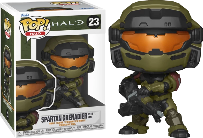 Funko Pop! Halo Infinite - Spartan Grenadier With HMG #23 3 Funko Pop! Halo Infinite - Spartan Grenadier With HMG #23