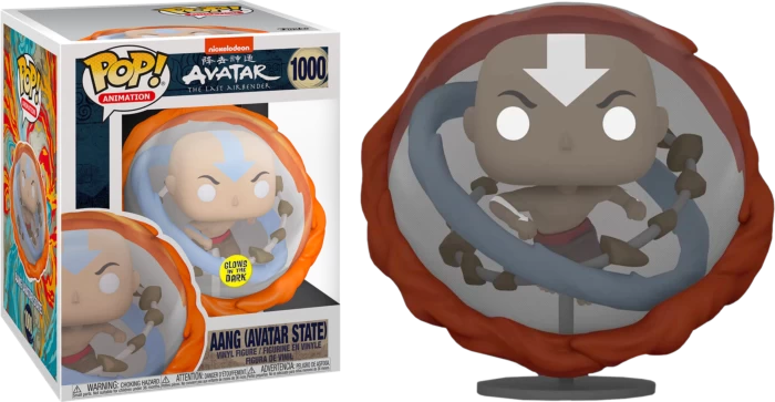 Funko Pop! Avatar: The Last Airbender - Aang In Avatar State Glow In The Dark 6” Super Sized #1000 3 Funko Pop! Avatar: The Last Airbender - Aang In Avatar State Glow In The Dark 6” Super Sized #1000