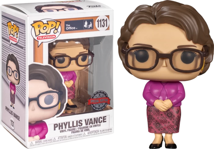 Funko Pop! The Office - Phyllis Vance #1131 3 Funko Pop! The Office - Phyllis Vance #1131