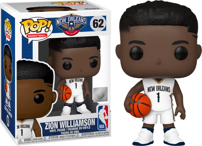 Funko Pop! NBA Basketball - Zion Williamson New Orleans Pelicans #62 3 Funko Pop! NBA Basketball - Zion Williamson New Orleans Pelicans #62