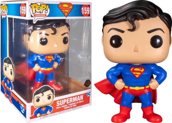 Funko Pop! Superman - Superman 10" #159 - Chase Chance 3 Funko Pop! Superman - Superman 10" #159 - Chase Chance