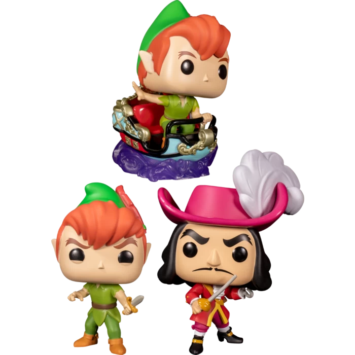 Funko Pop! Peter Pan - Peter Pan's Flight Disneyland 65th Anniversary - Bundle (Set Of 3) 3 Funko Pop! Peter Pan - Peter Pan's Flight Disneyland 65th Anniversary - Bundle (Set Of 3)