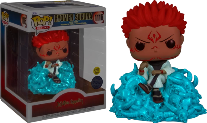 Funko Pop! Jujutsu Kaisen - Ryomen Sukuna Glow In The Dark Deluxe #1116 3 Funko Pop! Jujutsu Kaisen - Ryomen Sukuna Glow In The Dark Deluxe #1116