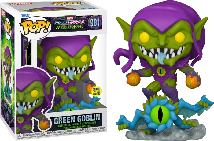 Funko Pop! Marvel: Monster Hunters - Green Goblin Glow In The Dark #991 3 Funko Pop! Marvel: Monster Hunters - Green Goblin Glow In The Dark #991