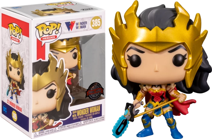 Funko Pop! Wonder Woman - Wonder Woman Death Metal 80th Anniversary #385 - Chase Chance 3 Funko Pop! Wonder Woman - Wonder Woman Death Metal 80th Anniversary #385 - Chase Chance