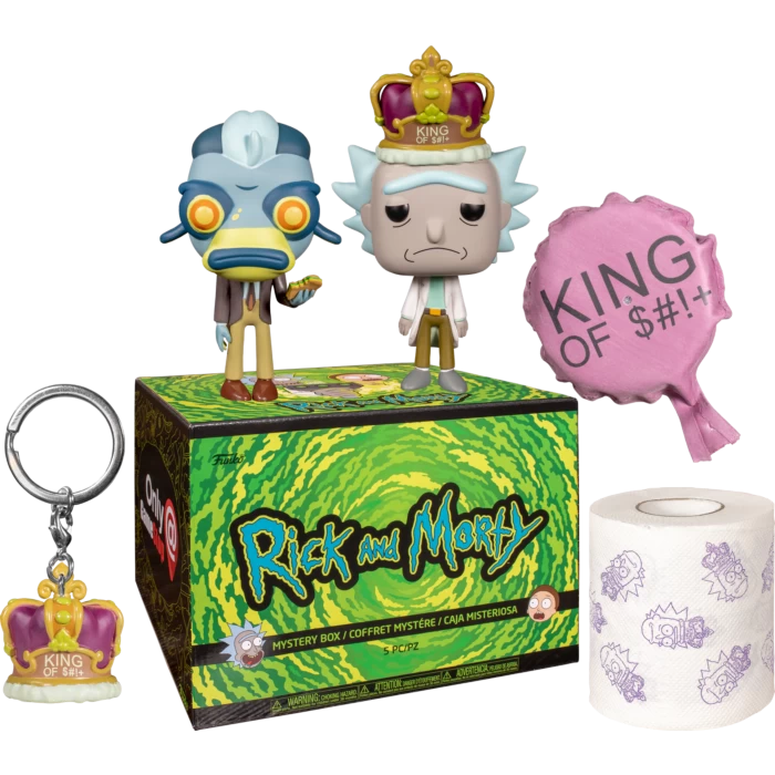 Funko Pop! Rick And Morty - King Of S#!+ Exclusive Collector Box 3 Funko Pop! Rick And Morty - King Of S#!+ Exclusive Collector Box