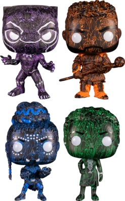 Funko Pop! Black Panther: Legacy - Damion Scott Artist Series - Bundle (Set Of 4)
