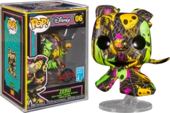 Funko Pop! The Nightmare Before Christmas - Zero Blacklight Artist Series With Pop! Protector #06
