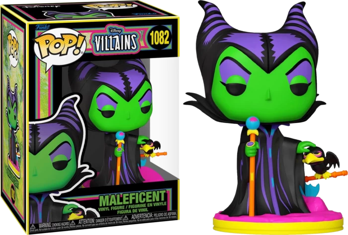 Funko Pop! Sleeping Beauty - Maleficent Blacklight #1082 3 Funko Pop! Sleeping Beauty - Maleficent Blacklight #1082
