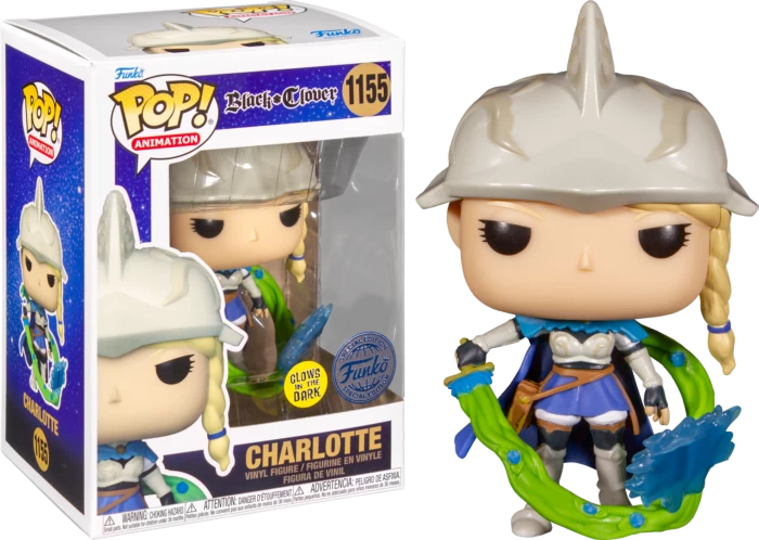 Funko Pop! Black Clover - Charlotte Roselei Glow In The Dark #1155 - Chase Chance 3 Funko Pop! Black Clover - Charlotte Roselei Glow In The Dark #1155 - Chase Chance
