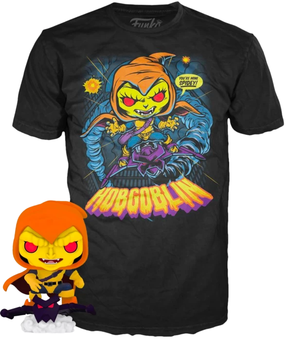 Funko Pop! Spider-Man: The Animated Series - Hobgoblin Glow In The Dark - Vinyl Figure & T-Shirt Box Set 4 Funko Pop! Spider-Man: The Animated Series - Hobgoblin Glow In The Dark - Vinyl Figure & T-Shirt Box Set - Image 2