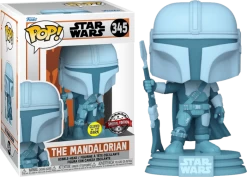 Funko Pop! Star Wars: The Mandalorian - The Mandalorian Hologram Glow In The Dark #345