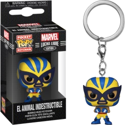 Funko Pocket Pop! Keychain - Marvel: Lucha Libre Edition - El Animal Indestructible Wolverine