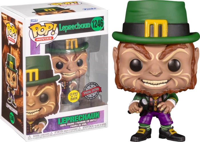 Funko Pop! Leprechaun (1993) - Lubdan The Leprechaun With Flashlight Glow In The Dark #1246 3 Funko Pop! Leprechaun (1993) - Lubdan The Leprechaun With Flashlight Glow In The Dark #1246