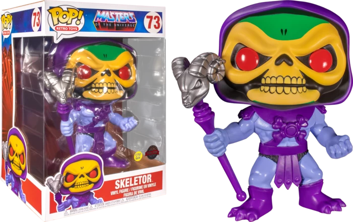 Funko Pop! Masters Of The Universe - Skeletor Glow In The Dark 10" #73 4 Funko Pop! Masters Of The Universe - Skeletor Glow In The Dark 10" #73 - Image 2