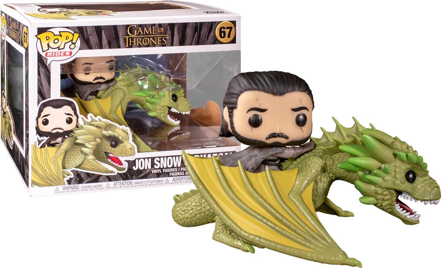 Funko Pop! Game Of Thrones - Jon Snow With Rhaegal #67 3 Funko Pop! Game Of Thrones - Jon Snow With Rhaegal #67
