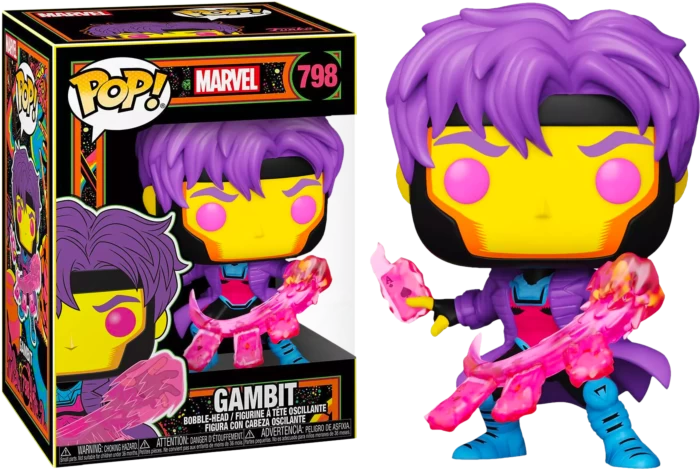 Funko Pop! Marvel: Blacklight - Gambit #798 3 Funko Pop! Marvel: Blacklight - Gambit #798