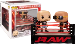 Funko Pop! WWE - The Rock Vs Stone Cold With Wrestling Ring Moments - 2-Pack