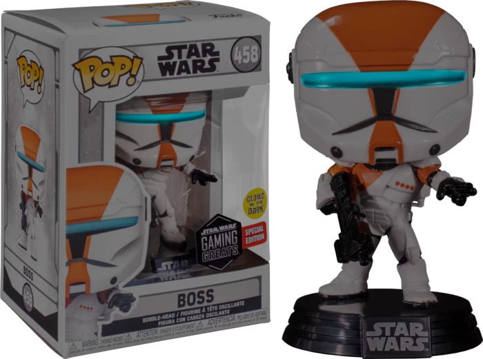 Funko Pop! Star Wars: Republic Commando - Boss Glow In The Dark #458 3 Funko Pop! Star Wars: Republic Commando - Boss Glow In The Dark #458