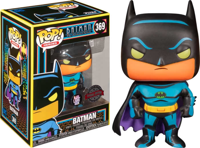 Funko Pop! Batman: The Animated Series - Blacklight - Bundle (Set Of 3) 4 Funko Pop! Batman: The Animated Series - Blacklight - Bundle (Set Of 3) - Image 2