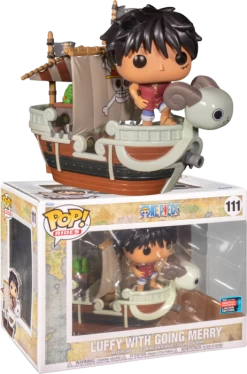 Funko Pop! One Piece - Luffy With Going Merry #111 (+ Box Of 9 Mystery Exclusive Pop! Vinyl Figures)