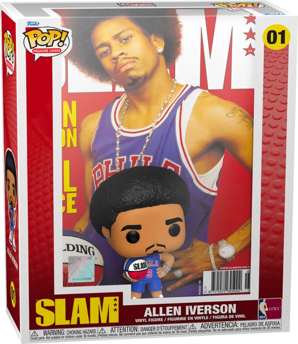 Funko Pop! Magazine Cover - NBA Basketball - Allen Iverson SLAM #01 3 Funko Pop! Magazine Cover - NBA Basketball - Allen Iverson SLAM #01