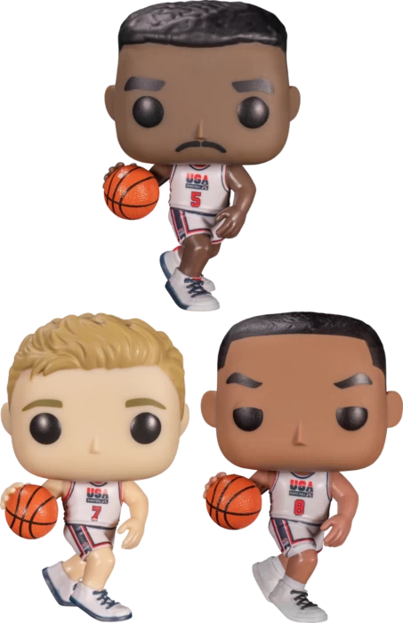 Funko Pop! NBA Basketball - 1992 Dream Team USA - Bundle (Set Of 3) 3 Funko Pop! NBA Basketball - 1992 Dream Team USA - Bundle (Set Of 3)