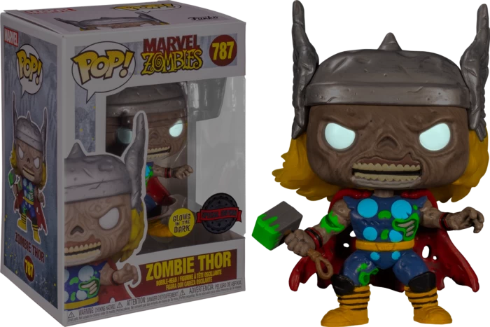 Funko Pop! Marvel Zombies - Thor Zombie Glow In The Dark #787 3 Funko Pop! Marvel Zombies - Thor Zombie Glow In The Dark #787