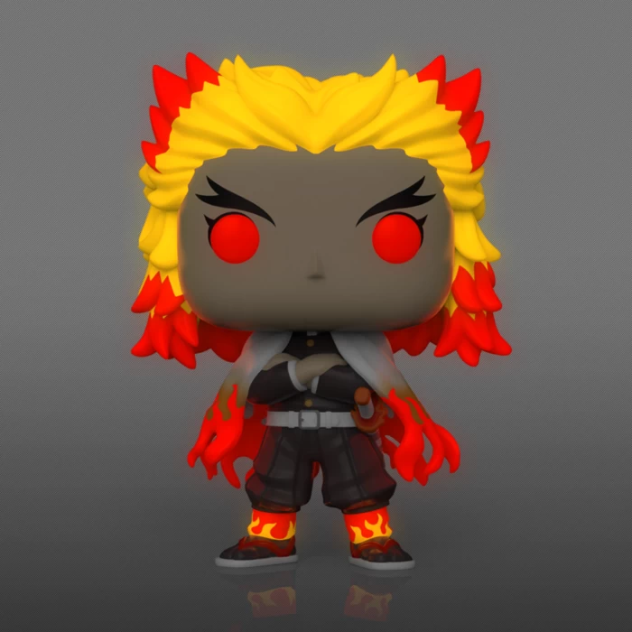 Funko Pop! Demon Slayer - Kyojuro Rengoku Glow In The Dark #1308 6 Funko Pop! Demon Slayer - Kyojuro Rengoku Glow In The Dark #1308 - Image 4