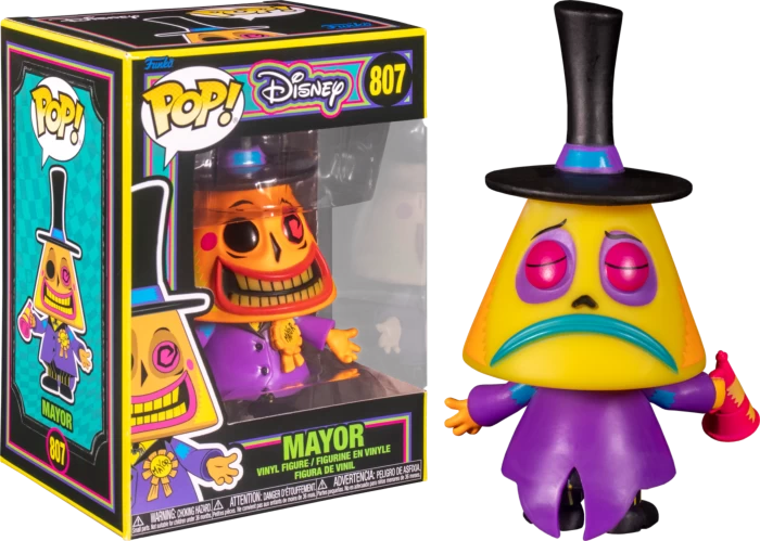 Funko Pop! The Nightmare Before Christmas - Mayor Blacklight #807 4 Funko Pop! The Nightmare Before Christmas - Mayor Blacklight #807 - Image 2