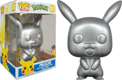 Funko Pop! Pokemon - Pikachu Silver Metallic 25th Anniversary 10" #353