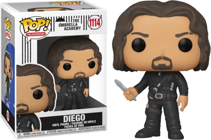 Funko Pop! The Umbrella Academy - Diego Hargreeves With Knife #1114 3 Funko Pop! The Umbrella Academy - Diego Hargreeves With Knife #1114