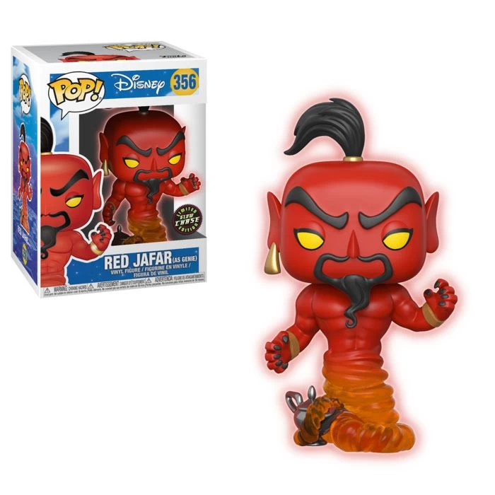 Funko Pop! Aladdin - Red Jafar (as Genie) #356 - Chase Chance 4 Funko Pop! Aladdin - Red Jafar (as Genie) #356 - Chase Chance - Image 2