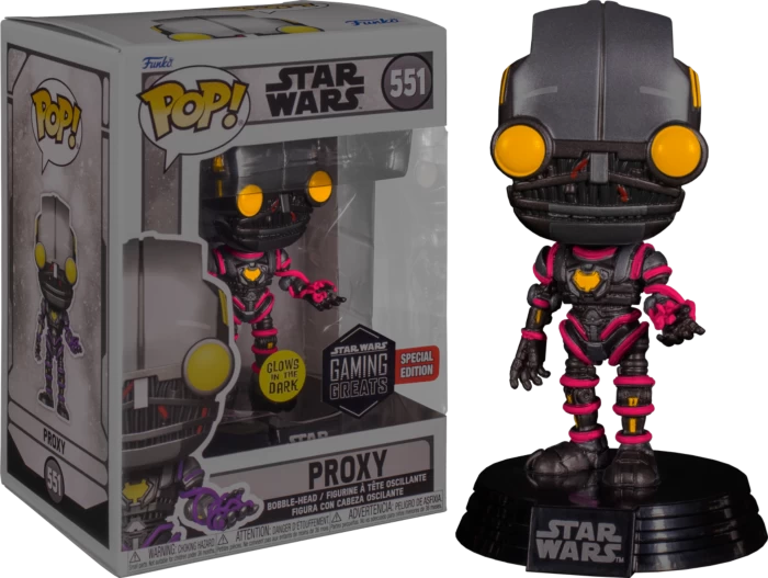 Funko Pop! Star Wars: Gaming Greats - Imperial Rocket Trooper, Merrin, ARC Umbra Trooper & Proxy Glow In The Dark - Bundle (Set Of 4) 6 Funko Pop! Star Wars: Gaming Greats - Imperial Rocket Trooper, Merrin, ARC Umbra Trooper & Proxy Glow In The Dark - Bundle (Set Of 4) - Image 4