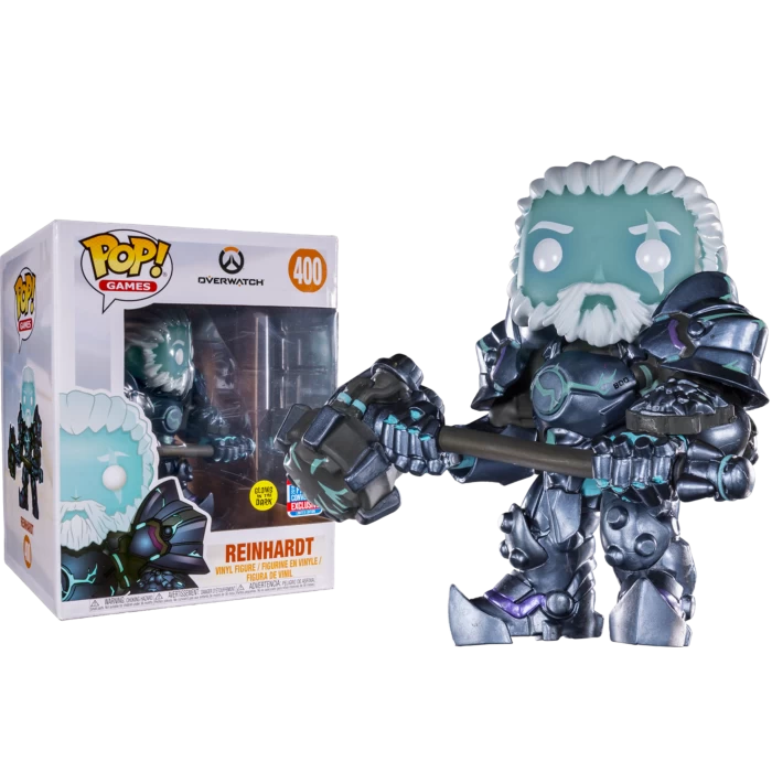 Funko Pop! Overwatch - Coldhardt Reinhardt Glow In The Dark 6” Super-Sized #400 (2018 Fall Convention Exclusive) 3 Funko Pop! Overwatch - Coldhardt Reinhardt Glow In The Dark 6” Super-Sized #400 (2018 Fall Convention Exclusive)