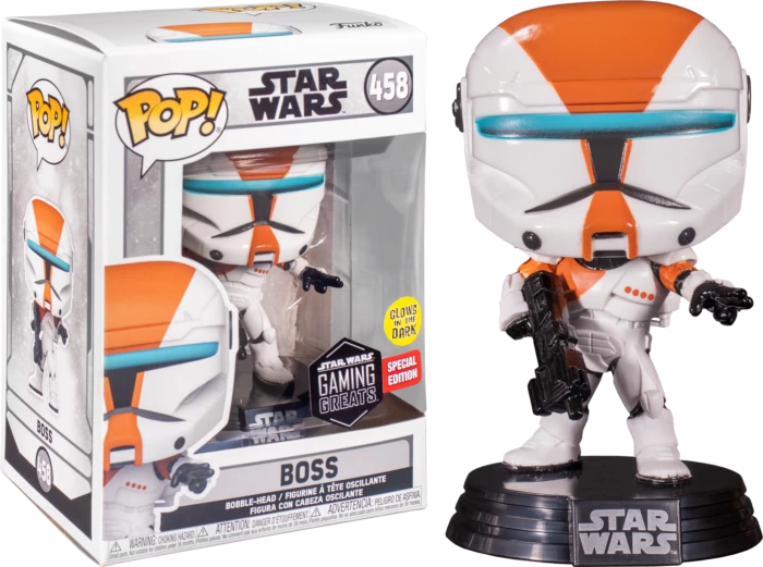 Funko Pop! Star Wars: Republic Commando - Boss Glow In The Dark #458 4 Funko Pop! Star Wars: Republic Commando - Boss Glow In The Dark #458 - Image 2