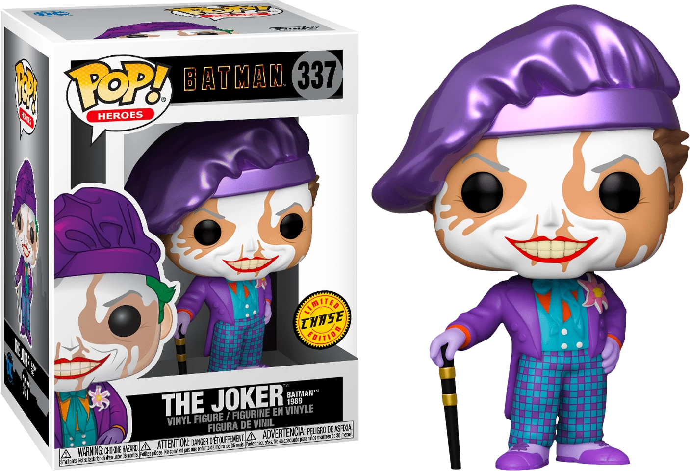 Funko Pop! Batman (1989) - The Joker #337 - Chase Chance 4 Funko Pop! Batman (1989) - The Joker #337 - Chase Chance - Image 2