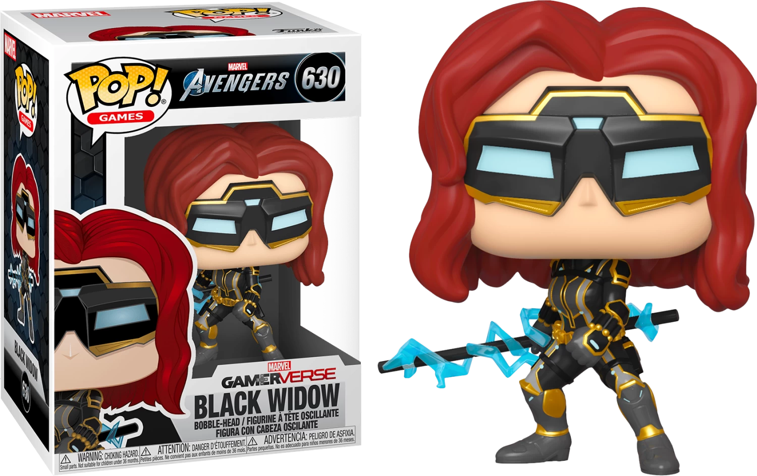 Funko Pop! Marvel's Avengers (2020) - Black Widow #630 - Chase Chance 3 Funko Pop! Marvel's Avengers (2020) - Black Widow #630 - Chase Chance