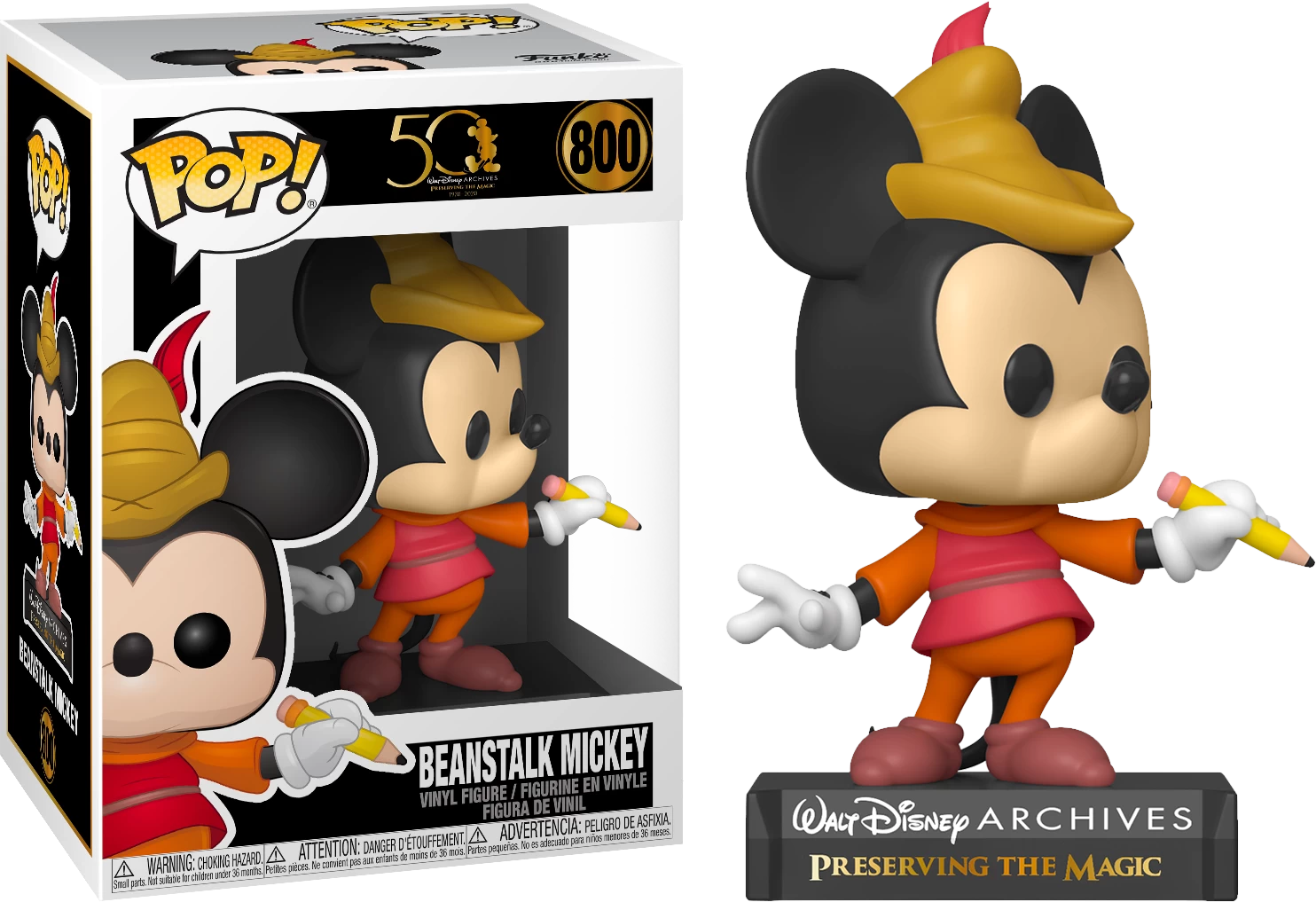 Funko Pop! Walt Disney Archives - Mickey Mouse 50th Anniversary - Bundle (Set Of 5) 6 Funko Pop! Walt Disney Archives - Mickey Mouse 50th Anniversary - Bundle (Set Of 5) - Image 4
