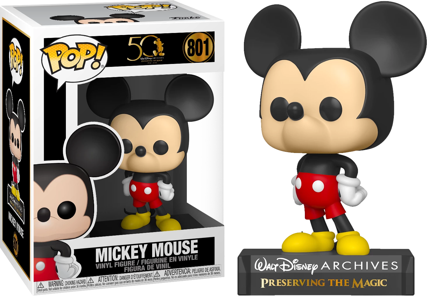 Funko Pop! Walt Disney Archives - Mickey Mouse 50th Anniversary - Bundle (Set Of 5) 7 Funko Pop! Walt Disney Archives - Mickey Mouse 50th Anniversary - Bundle (Set Of 5) - Image 5