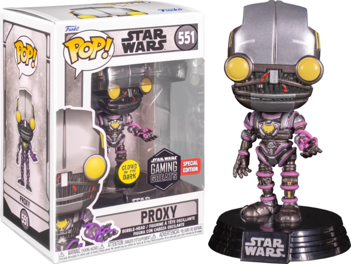 Funko Pop! Star Wars: Gaming Greats - Imperial Rocket Trooper, Merrin, ARC Umbra Trooper & Proxy Glow In The Dark - Bundle (Set Of 4) 5 Funko Pop! Star Wars: Gaming Greats - Imperial Rocket Trooper, Merrin, ARC Umbra Trooper & Proxy Glow In The Dark - Bundle (Set Of 4) - Image 3
