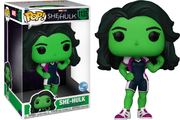 Funko Pop! She-Hulk: Attorney At Law (2022) - She-Hulk Jumbo 10" #1135 3 Funko Pop! She-Hulk: Attorney At Law (2022) - She-Hulk Jumbo 10" #1135