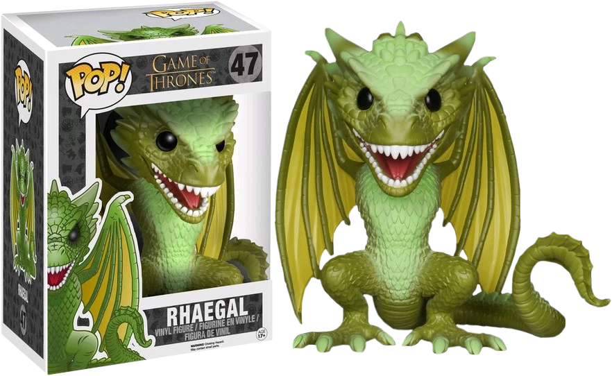 Funko Pop! Game Of Thrones - Rhaegal 6" Super Sized #47 3 Funko Pop! Game Of Thrones - Rhaegal 6" Super Sized #47