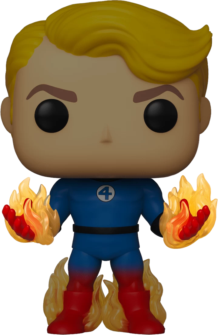 Funko Pop! Fantastic Four - Human Torch Glow In The Dark #568 4 Funko Pop! Fantastic Four - Human Torch Glow In The Dark #568 - Image 2