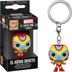 Funko Pocket Pop! Keychain - Marvel: Lucha Libre Edition - El Heroe Invicto Iron Man