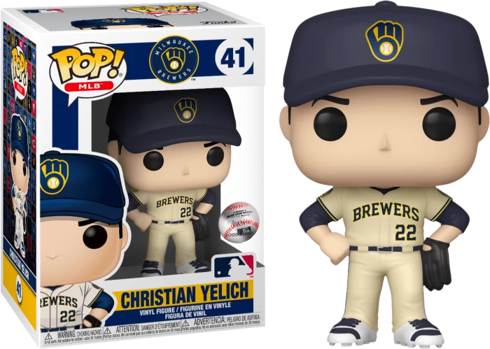 Funko Pop! MLB Baseball - Christian Yelich Milwaukee Brewers #41 3 Funko Pop! MLB Baseball - Christian Yelich Milwaukee Brewers #41