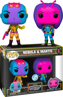 Funko Pop! Guardians Of The Galaxy Vol. 3 - Nebula & Mantis Blacklight - 2-Pack